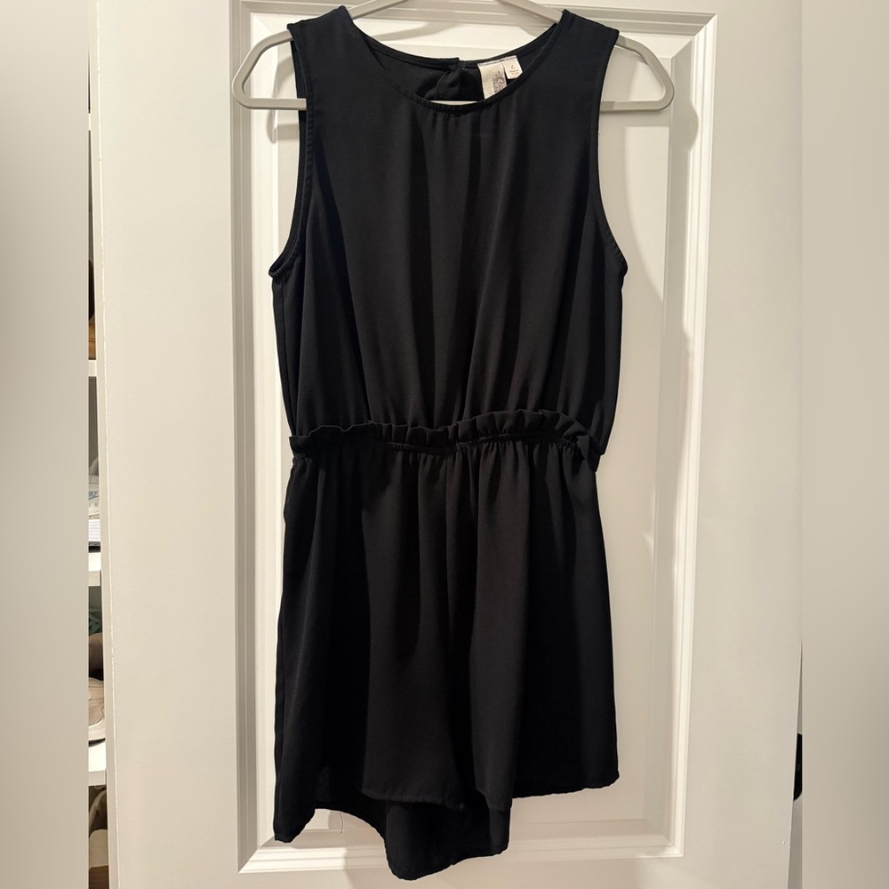 Anthropologie Black Sleeveless Romper